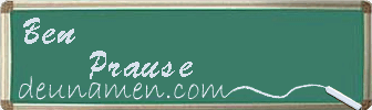 Ben Prause Visitenkarte